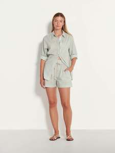 Resort: Robin Short (Fine Cotton Stripe) Peppermint