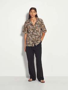 Sale Prints: Des Shirt (Painterly Paisley) Native