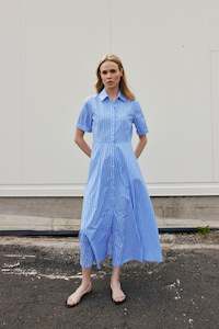 Exclusive: Delphi Dress (Heritage Stripe) Sea Stripe