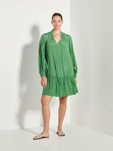 Viscose: Amelia Dress (Viscose Silk) Kelly Green