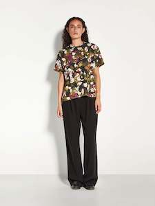 Prints: Fancy T (Buttercup Floral Crepe) Happy Hour