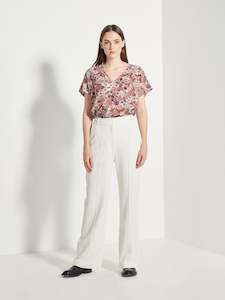 Breast Cancer Cure Fashion For A Cure Show 2023: Celine Pant (Crepe Suiting) White