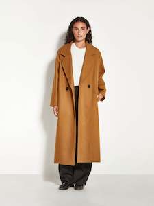 Limited: Cassia Coat (Wool Melton) Ochre