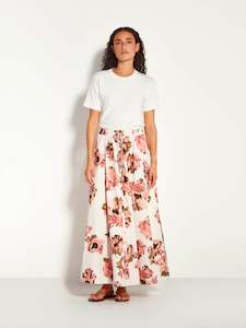 Skirts: Kev Skirt (Ruffled Tulips Cotton) Glow