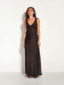 Skirts: Arielle Skirt (Slinky Satin) Black