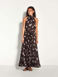 Evelyn Pleat Skirt (Moonflower Twill) Golden