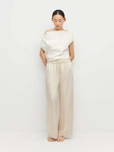 Koa Trouser (Crepe Sheen) Champagne