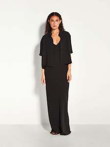 Everly Shirt (Luxe Suiting) Black