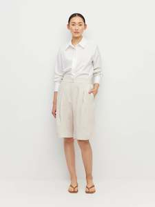 Workwear: Halina Short (Vintage Linen) Natural