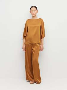 250 500: Nami T (Crepe Sheen) Tobacco