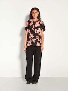 Dina Top (Ruffled Tulips Silk CDC) Shadow