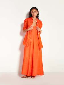 Elara Shirt (Soft Linen) Poppy