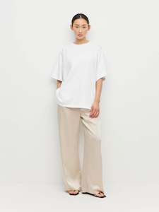 Boyfriend T (Form Cotton Knit) White