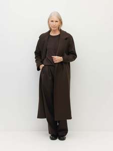 600: Cassia Coat (Luxe Wool) Rich Chocolate