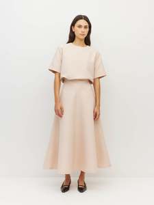 All 1: Jazz Skirt (Textured Brocade) Blush