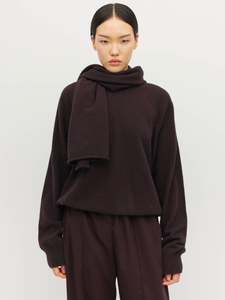 Drape Scarf (Perino Knit) Plum
