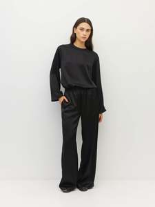 Koa Trouser (Dress Satin) Gloss Black