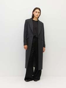 Classic Minimal: Mantelle Coat (Woollen Twill) Storm Cloud