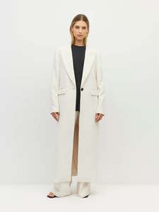 Mantelina Coat (Foundation Suiting 2.0) Milk