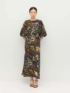 600: Arabella Dress (Midnight Meadow) Firefly Floral