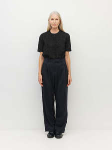 600: Boyfriend Pant (Wool Twill) Navy Twill