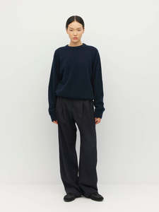 Dion Crew (Perino Knit) Midnight Navy