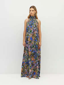 600: Nico Dress (Electric Meadow Cotton) Blue Light