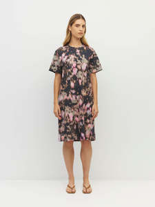 Micky T Dress (Luxe Cotton) Soft Camelia