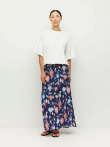 Skirts: Em Skirt (Rosette Haze Crepe) Night Fall