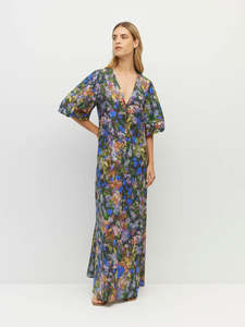 Eventwear: Piper Dress (Electric Meadow Cotton) Blue Light