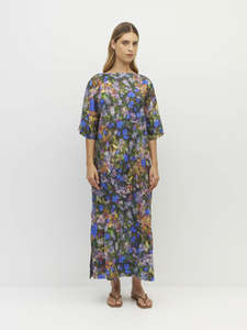 250 500: Kiko Dress (Electric Meadow Cotton) Blue Light