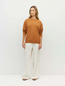 Cotton Sweatshirt (Cotton Knit) Rust Marle