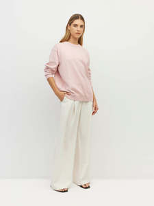 Cotton Sweatshirt (Cotton Knit) Ballet Pink