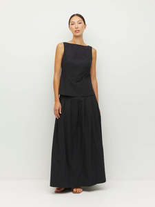 Bernie Top (Crushed Cotton) Black