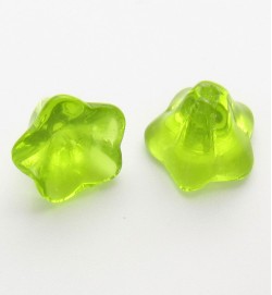 Products: Morning Glory Flower Beads - Green