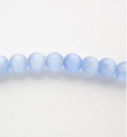 Cats Eye Rounds 4mm Light Blue