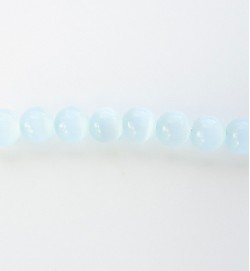 Cats Eye Rounds 4mm Ice Blue