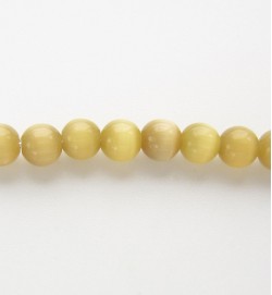 Cats Eye Rounds 4mm Light Brown
