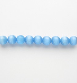 Cats Eye Rounds 4mm Aqua
