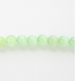 Cats Eye Rounds 4mm Light Green