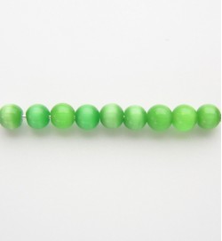 Cats Eye Rounds 4mm Green