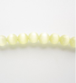 Cats Eye Rounds 4mm Pale Yellow