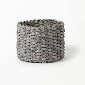 Natural Materials Bamboo Flax Reed Etc: Grey Flower Baskets