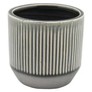 The Foliage Studio: Ceramic Cover Pot (Grey)