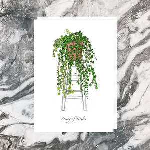 The Foliage Studio: String of Turtles Greeting Card