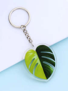 Gift Home Decor: Monstera Leaf Charm Keychain
