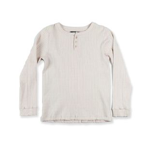 Tween Girl: Hello Stranger Henley L/S Tee (Pink Rib)