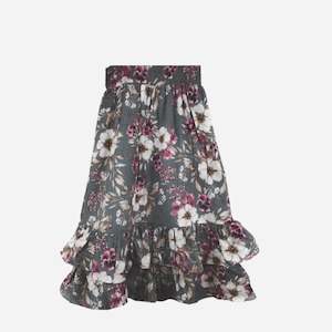 Tween Girl: Love Henry Maxi Skirt (Midnight Floral)