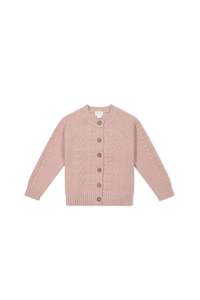 Clothing Toddler Jumpers Sweats: Jamie Kay Cable Knit Cardigan (Shell Pink)