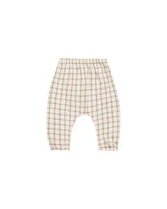 Quincy Mae Woven Pants (Cinnamon Plaid)